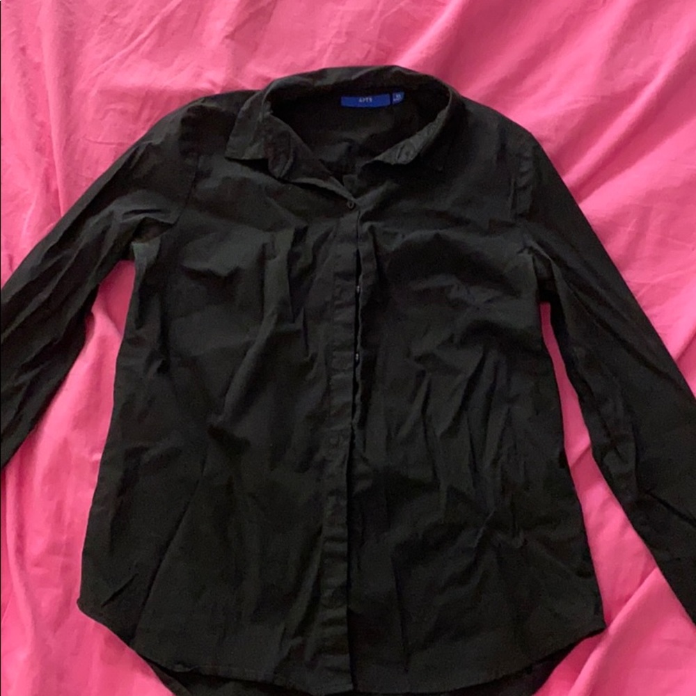 Black button up shirt